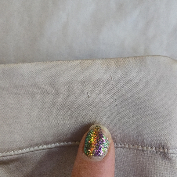 Ann Taylor Champagne Shiny & Matte Satin Flared Midi Skirt Evening Party - Picture 8 of 11